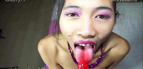  Cherry girl 19 Exercise and Lolli and Cock licking